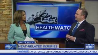 Discussing Heat Related Injuries on WNCN CBS news