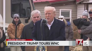 President Trump tours western NC