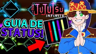 GUIA DOS MELHORES STATUS PRA UPAR NO JUJUTSU INFINITE!