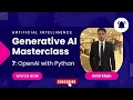 7: Use OpenAI LLM with Python | ChatGPT Integration Tutorial