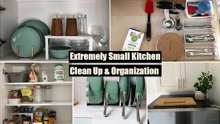 Realistic Extremely Small Kitchen Organization | Budget Affordable Kitchen Organization Ideas