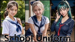 [You Like Girl-4K] Japanese School Uniform | 日本の制服 | 日本校服