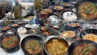 MUTTON HANDI BEEF \u0026 CHICKEN SPICY KARAHI Karachi Best And Unique Foods Street😋MMF Restaurant Karachi