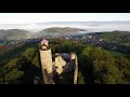 czech republic kostomlaty under milesovka castle by drone 4k drone footage