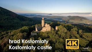 Czech republic - Kostomlaty under Milesovka castle by drone - 4K | drone footage