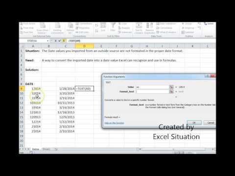 Преобразование даты Excel