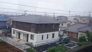 ウェザーリポート動画1003@埼玉県越谷市から草加市(東武伊勢崎線蒲生駅→松原団地駅)13時50分頃