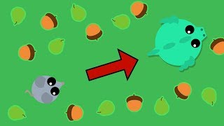 Mope.io - GET DRAGON IN 10 MINUTES!! Team Mode - Mouse To King Crab With Acorns