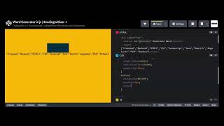🎯 Random Word Generator in JavaScript!