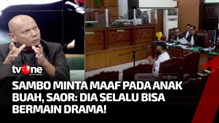 Saor Siagian Tanggapi Permintaan Maaf Sambo, Tidak Tulus? | Apa Kabar Indonesia Malam tvOne