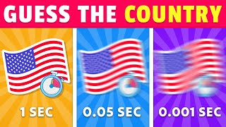 Guess the Flag in 0.001 Seconds 👁️🌍⚡ | Flag Quiz Challenge