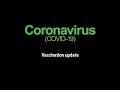 Coronavirus -  Vaccination update