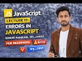 JavaScript Lecture 17: Errors in JavaScript (Error Handling, try…catch)