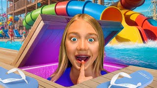 I Built a SECRET ROOM in a WATERPARK!