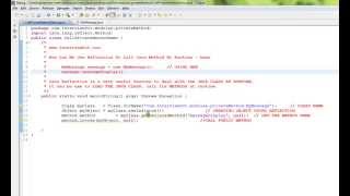 IN JAVA HOW CAN WE USE REFLECTION TO CALL METHOD AT RUNTIME
