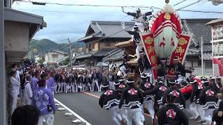 令和元年　矢代寸神社祭礼　本宮　宮入（岸和田・だんじり・東岸和田・矢代寸神社・極楽寺・流木・八田・神須屋・真上）