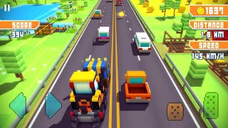 Blocky Highway Traffic Racing / car games