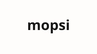 How to pronounce mopsi | 몹시 (Heavily in Korean)