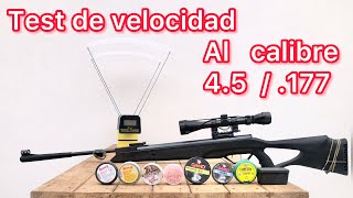 Test de  velocidad a los diábolos  4.5 con el Beeman Long Horn 2