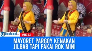 Viral Video Mayoret Berbaju Kuning Pargoy Kenakan Jilbab Tapi Pakai Rok Mini