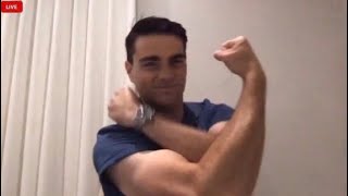 Ben Shapiro Flexing and Giving the Guns Show