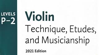 On the Double - C. Gale RCM Violin 2021 Level 2 Technique, Etudes \u0026 Musicianship