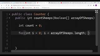 Codewars - countSheep (boolean array)