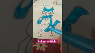 How to colour Pokemon|Riolu| #shorts #youtubeshorts #shortsfeed #trending #viral