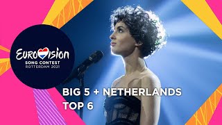 Eurovision 2021: TOP 6 Big 5 + Netherlands (Second Rehearsals)