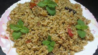 Pudina Sadam|Mint Rice|How to make Mint Rice|Leftover Rice Recipes|Lunch Box Recipe -(புதினா சாதம்)