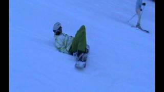 Snowboarding FAIL = Broken BUTT