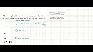 PE Exam Practice Problem #12: Water Resources | Energy Equation - Velocity Head