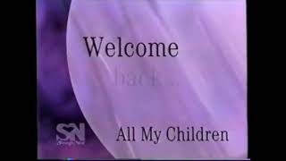 SoapNet (Early Era) — We'll Be Back/Welcome Back bumpers: All My Children (Early 2002)