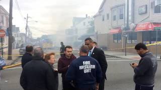 Paterson residents gather following house explosion after reported gas leak (10/4/16)