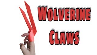 How To Make Long Origami Wolverine Claws With Just One Paper..