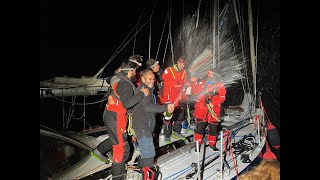 #OGR2023 Team L'Esprit d'Équipe (85)  2nd crossing Royal Yacht Squadron leg 4 finish line pontoon