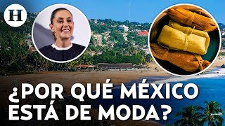 Claudia Sheinbaum destaca visita de turistas y asegura que México está de moda