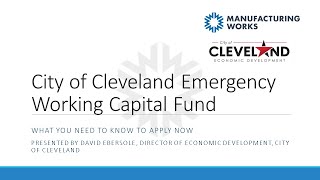 City of Cleveland Emergency Working Capital Loan Program: What You Need to Know to Apply Now