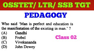 Pedagogy MCQs for OSSTET LTR SSB TGT & CTET Exam !! Pedagogy Mock Test 02 !! cine tv odisha !!