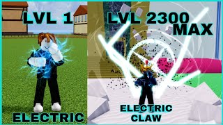 Noob Uses Fighting Styles!! Unlock Electric & Electric Claw | I Reached Level Max In Blox Fruits