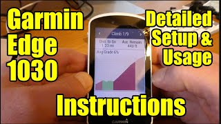 Long and Detailed Garmin Edge 1030 Setup and Usage Instructions