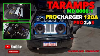 Taramps MD8000.1 Processador de Áudio PRO2.6S Carregador Procharger 120A