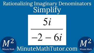 Simplify 5i/(-2-6i)