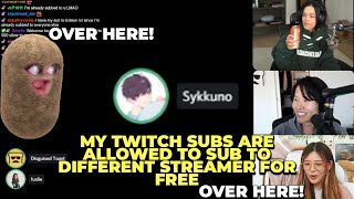 Everybody Fights Over Sykkuno's TWITCH SUBS