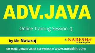 ADVANCED JAVA @ 11:00 AM (IST) | SERVLET | Session-3 | by Mr.Nataraj