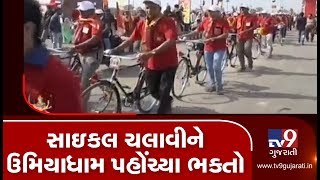 Devotees paddle 350 kms to reach Lakshchandi Mahayagna in Unjha, Mehsana | TV9News