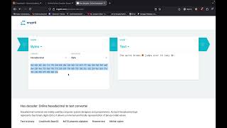 CryptoHacks - Hex