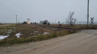 GLC Railroad Northbound between Alba and Elmira Michigan on 11/17/2021