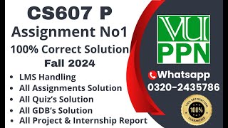 CS607p Assignment 1 100% Correct Solution Fall 2024 CS607p Assignment 1 Solution 2024 #cs607p