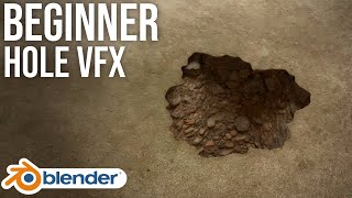 How to Create a Hole Using VFX | Blender Beginner VFX Tutorial